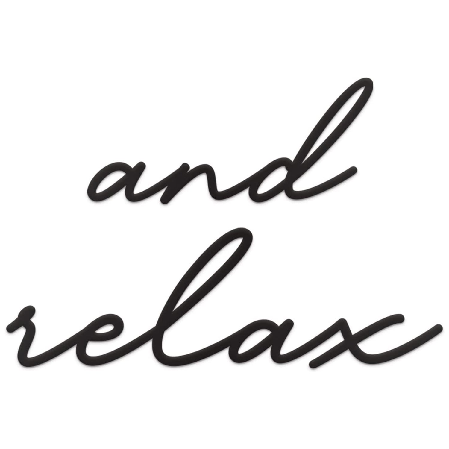 And Relax Sign Metal Wall Sign - 18"X12" Perfect Relax Wall Sign Bathroom Decorations for Wall Decor