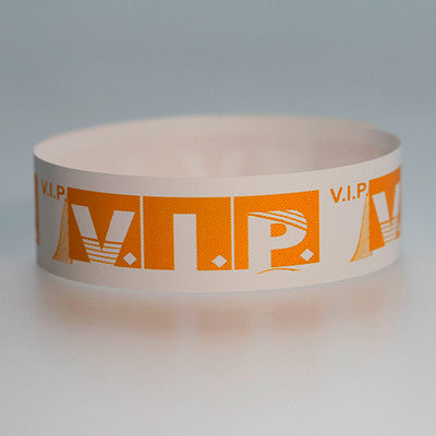 Gialer 100pcs 19x250mm  Wristbands VIP Printed Paper Bracelet For Events Party Sign ID Bands Competition Entry