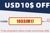 USD10$ OFF only this week