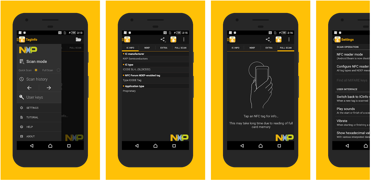 Using NXP TagInfo To Read NFC Tags