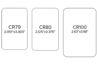 CR100 Card Size