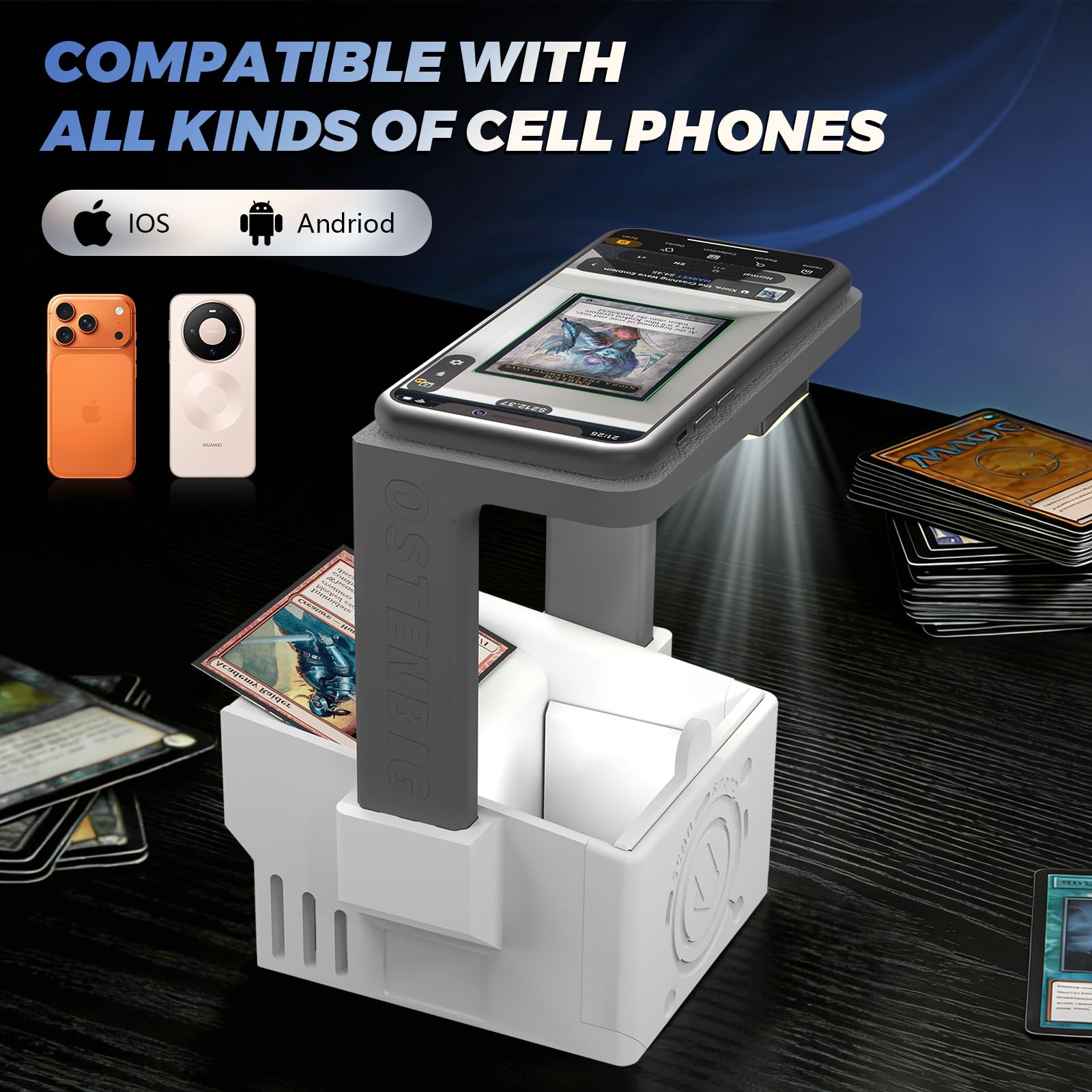 Card Scanner Pro MaxCard Scanner Stand for MTG & TCG, Scan Sleeved & Card Scanner Pro MaxCard Scanner Stand for MTG & TCG, Scan Sleeved &