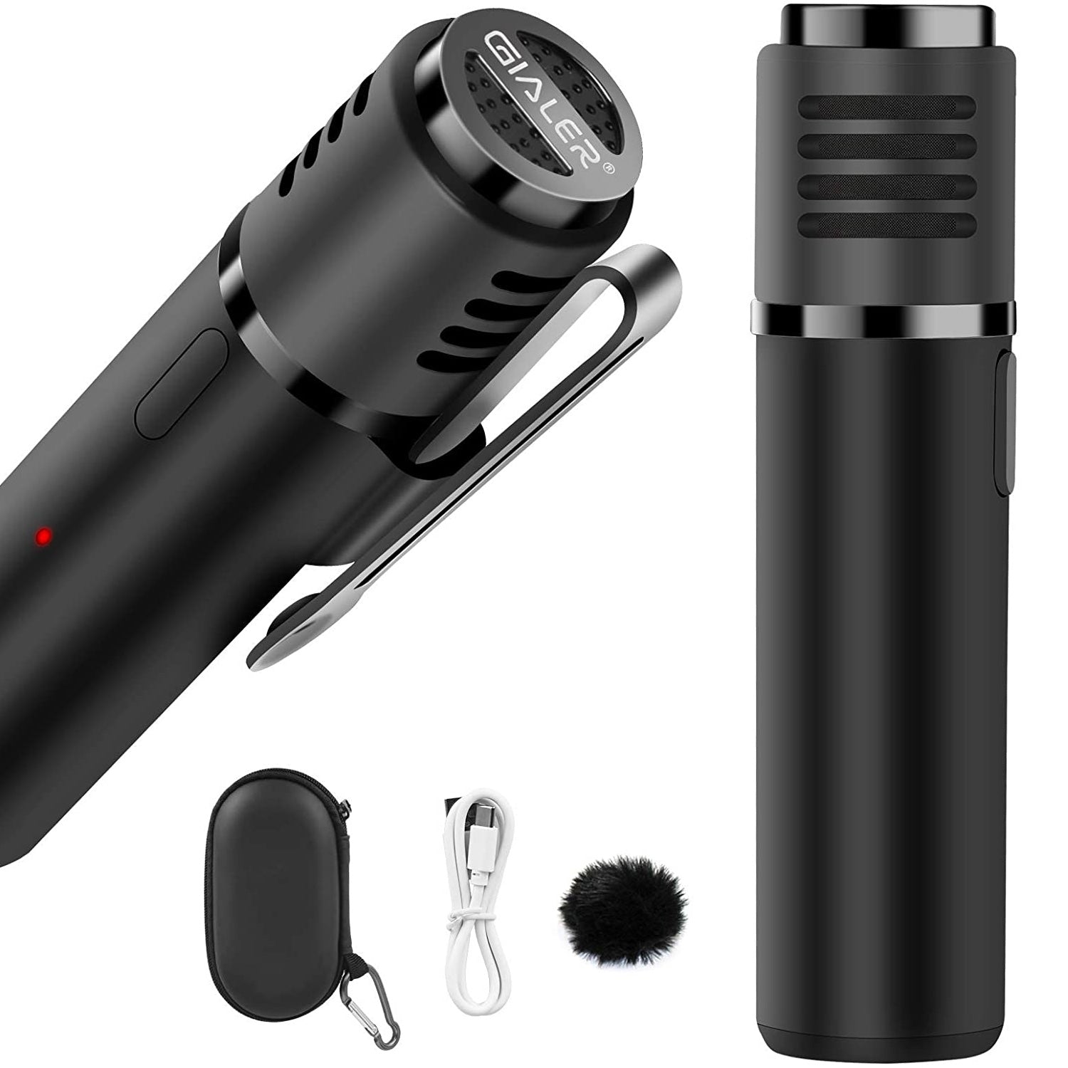 Gialer SmartMic Bluetooth Microphones, 50 Feet Lavalier wirless Microphone