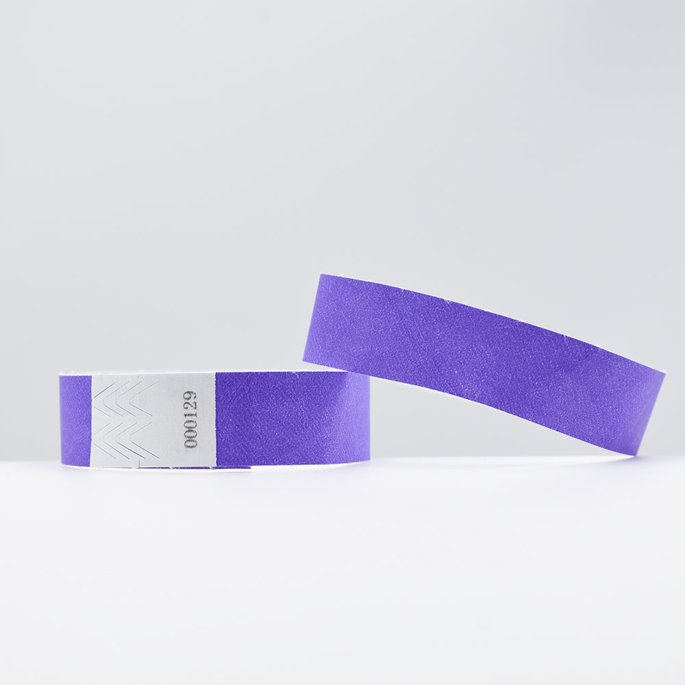 100 Pieces One Time Use Tyvek Paper Wristbands Bracelet for Events and Wedding Party