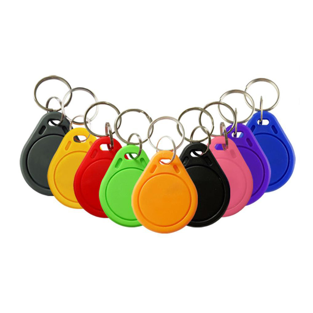 100PCS Waterproof Proximity Key fob ABS-003 125KHz TK4100 Keychain Tag Contactless RFID Keyfob