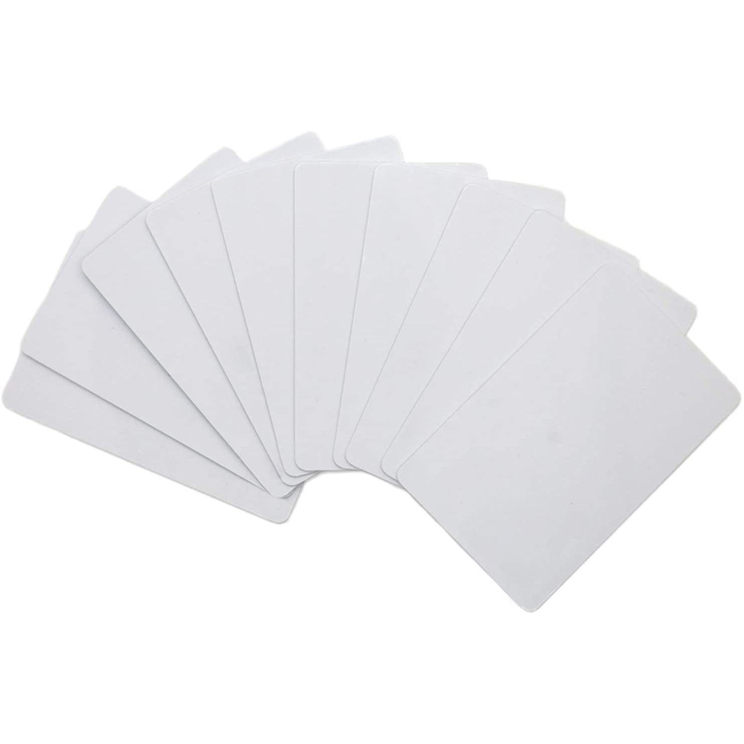 Gialer Premium White Blank PVC Cards Graphic Quality Plastic CR80 30mil Identification Badges Card