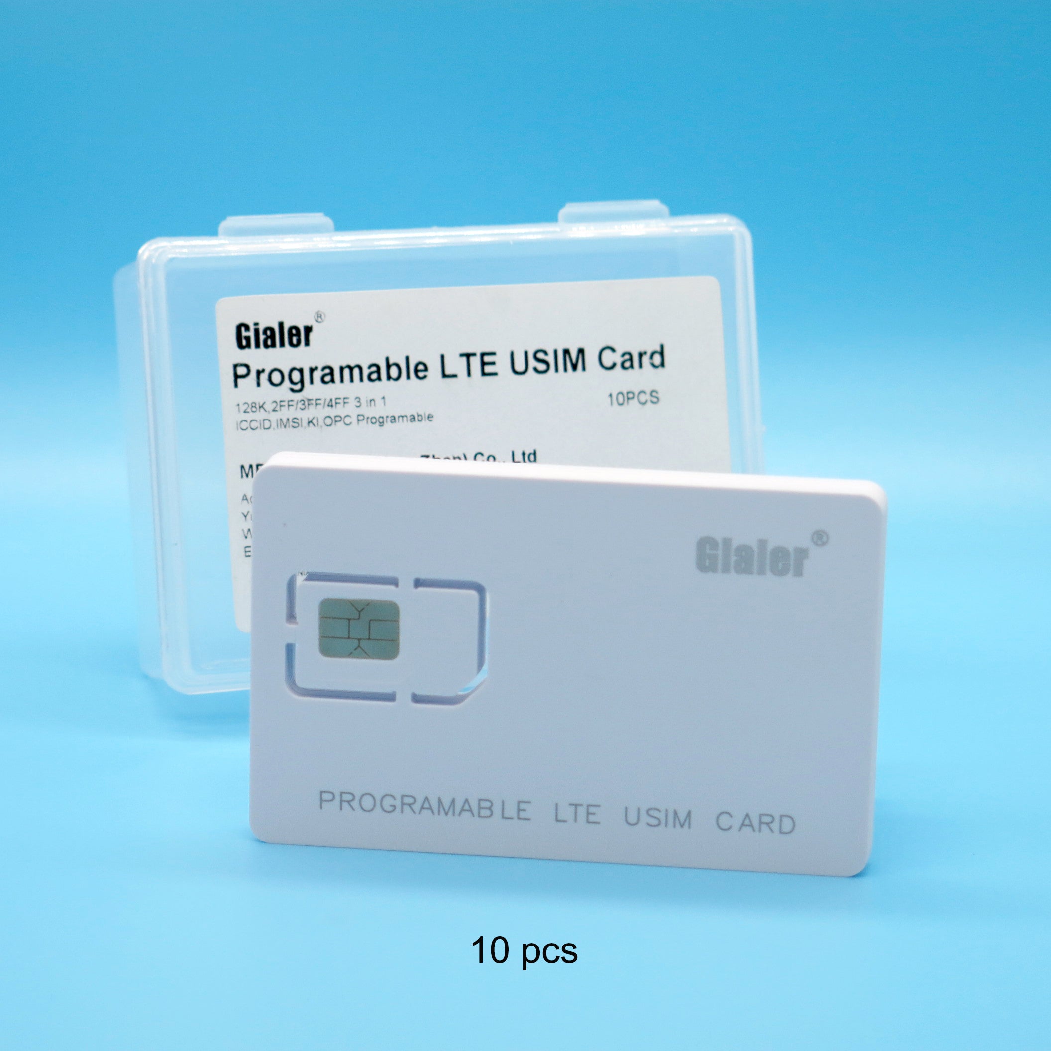 Gialer Writable Programmable SIM Card 4G LTE WCDMA GSM Nano Micro 2FF 3FF 4FF Blank USIM Card for Telecom Operator