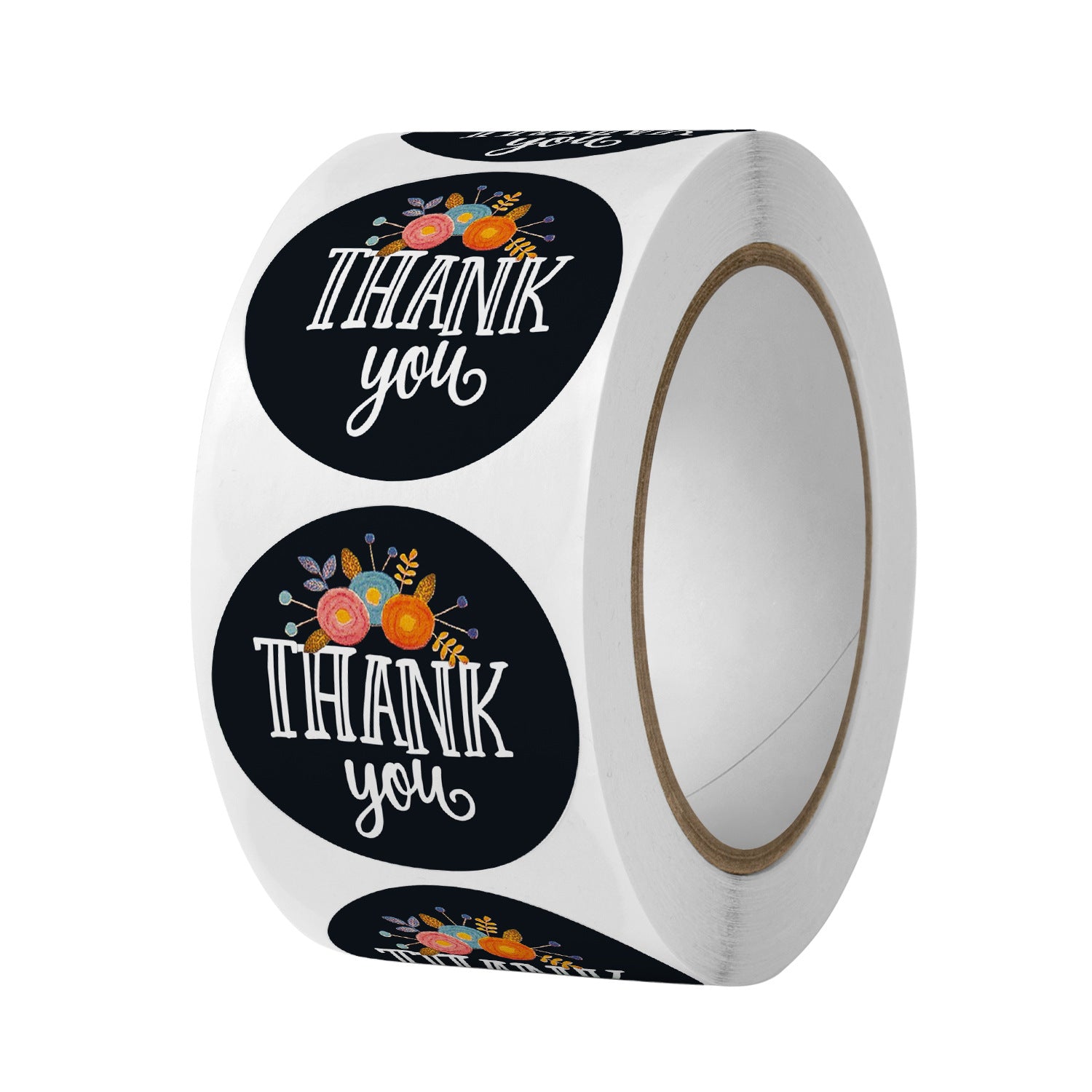 Gialer 300/500/1000 Pieces of Thank You Sticker Flowers Plants Seal Label Scrapbook Reward Kids Sticker Stationary