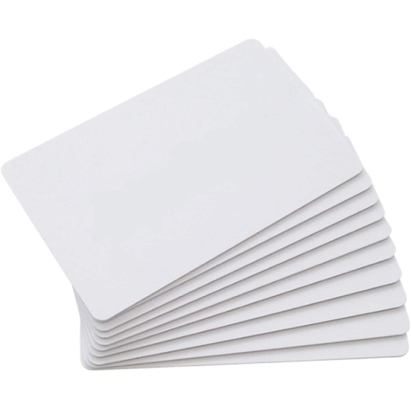 Gialer Premium White Blank PVC Cards Graphic Quality Plastic CR80 30mil Identification Badges Card