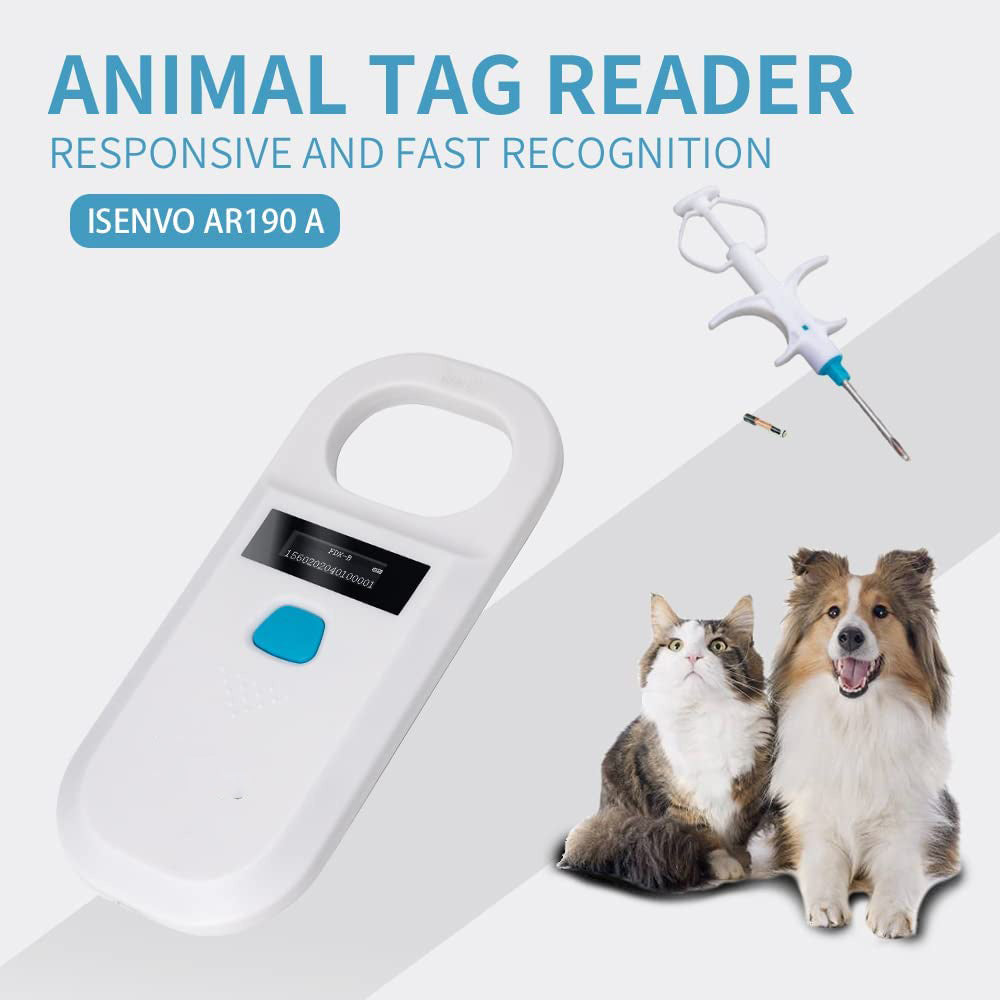 Pet Microchip Reader, RFID EMID Animal Handheld Reader