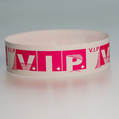 Gialer 100pcs 19x250mm  Wristbands VIP Printed Paper Bracelet For Events Party Sign ID Bands Competition Entry