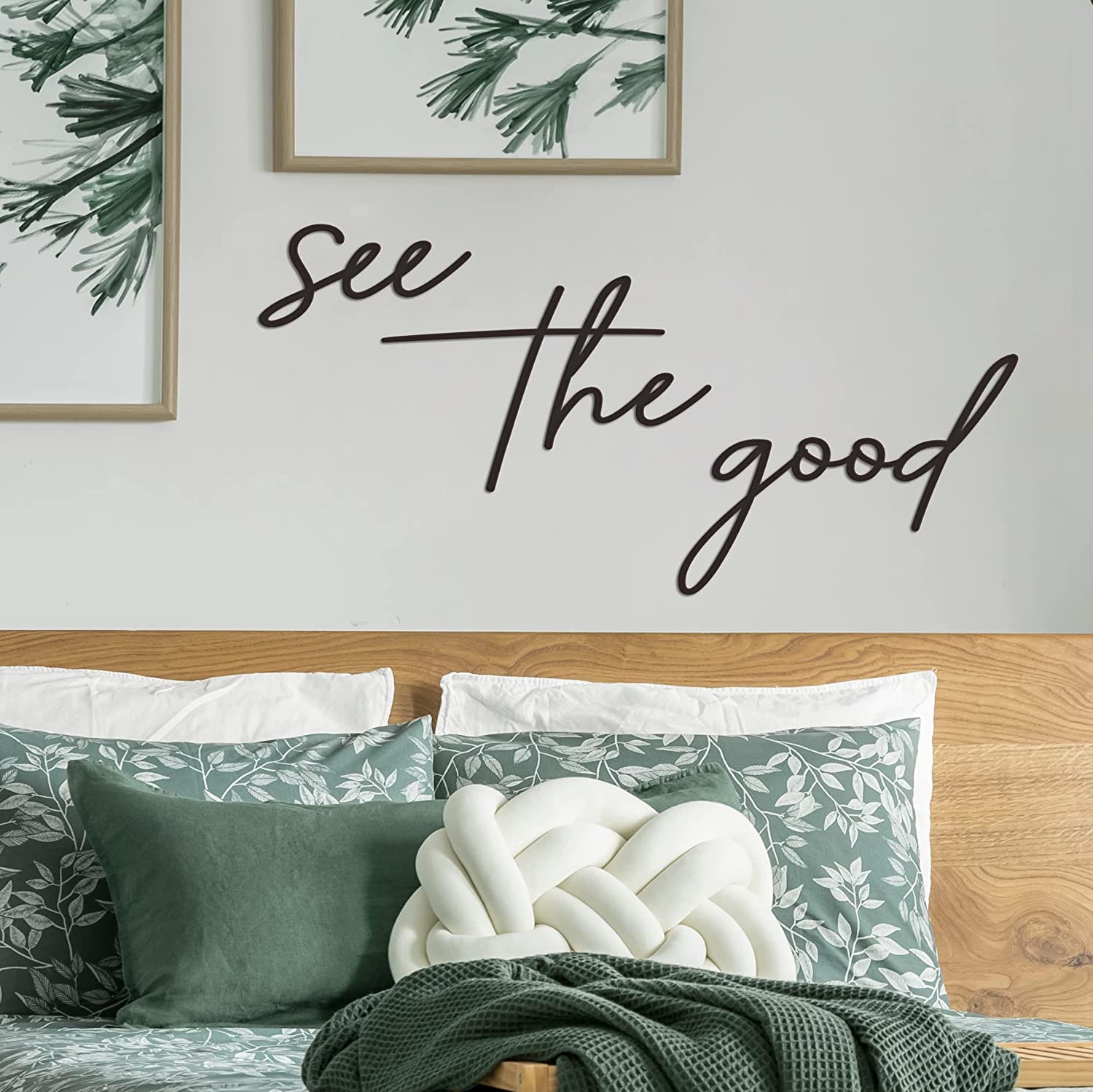 See The Good Wall Decor Metal Art - 29"x23" See The Good Sign Metal Cut Out Signs From Durable Powder-coated Metal