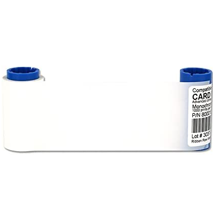 10rolls CIM NC900KRCWH1 White Compatible Ribbon - 1000 Prints