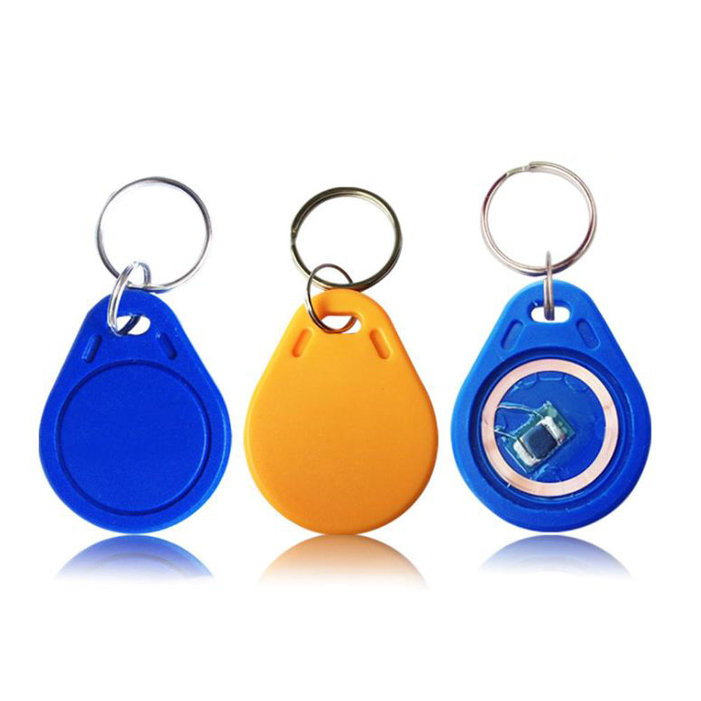 100PCS Waterproof Proximity Key fob ABS-003 125KHz TK4100 Keychain Tag Contactless RFID Keyfob