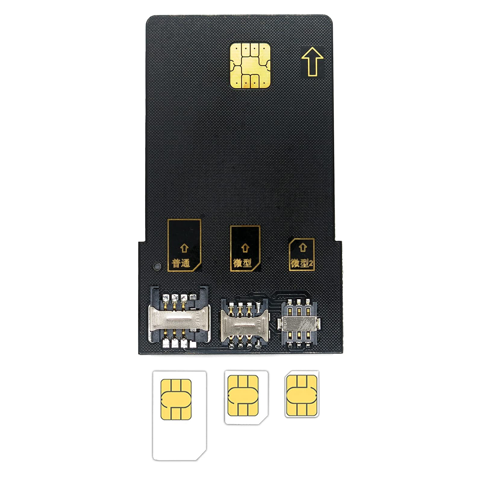 Gialer SIM Card Program kit, SIM Card Tools & Accessories 1 Card Reader + 5pcs USIM Cards + 3 in 1 Adapter kit + Newest GRSIMWrite software