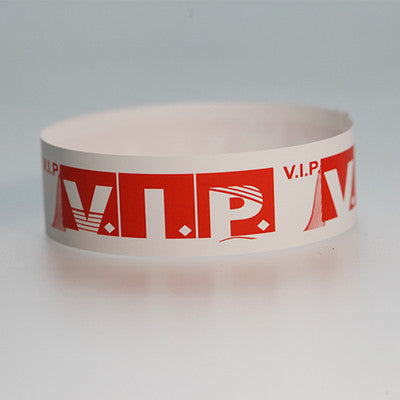 Gialer 100pcs 19x250mm  Wristbands VIP Printed Paper Bracelet For Events Party Sign ID Bands Competition Entry