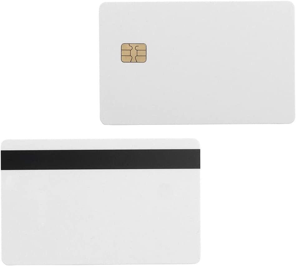 Gialer SLE4442 Chip Contact IC Card with 5/16inch 2 Tracks Hico Magnet