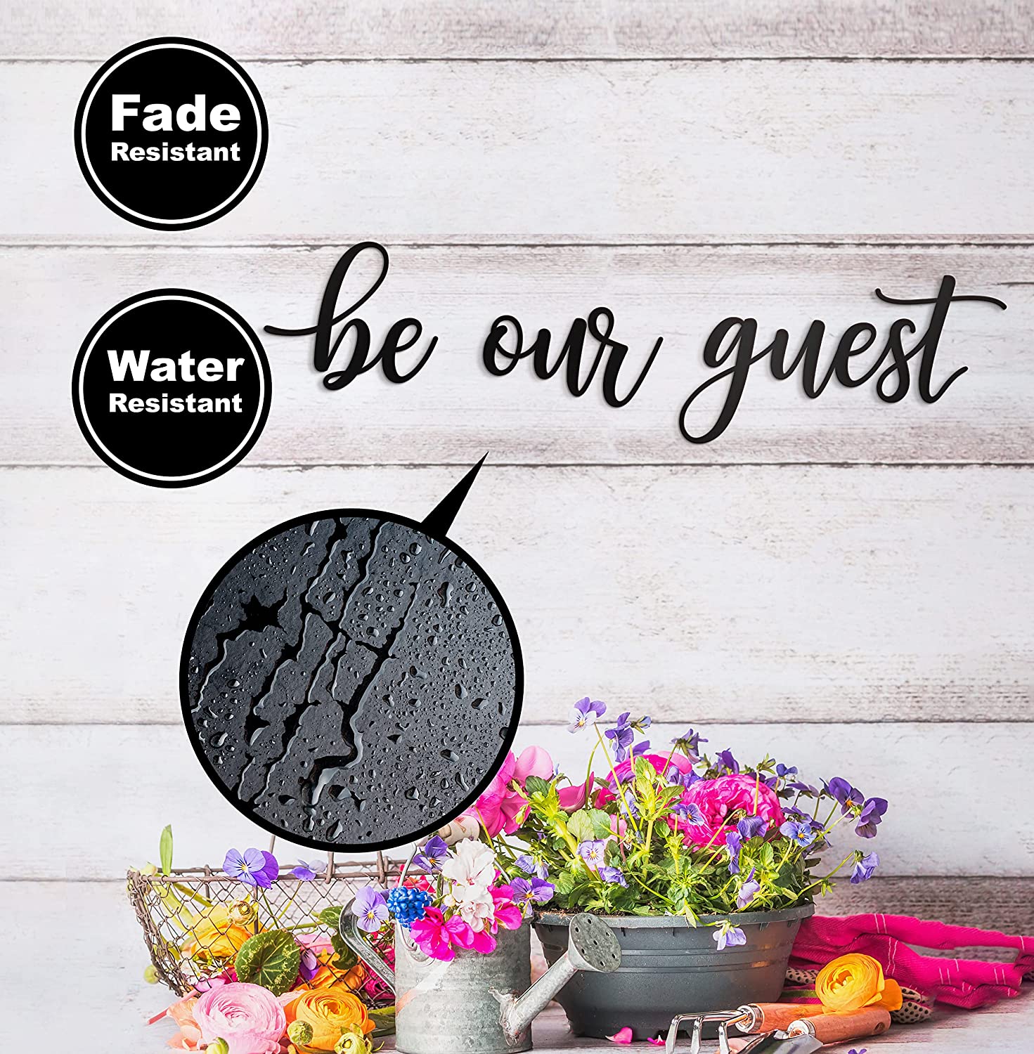 Be Our Guest Sign Metal Wall Art Decor - 43"X10" Black Ideas Be Our Guest Farmhouse Metal Wall Signs