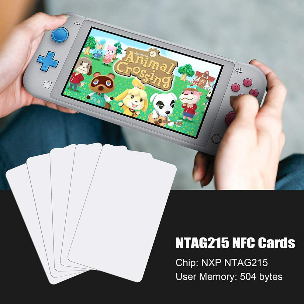 Gialer NFC Tags NTAG215 NFC Cards NTAG 215 Cards Compatible with Amiibo TagMo for All NFC-Enabled Smartphones and Devices
