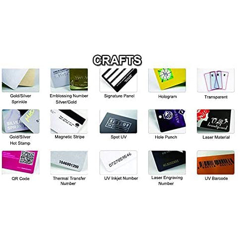 Gialer Premium White Blank PVC Cards Graphic Quality Plastic CR80 30mil Identification Badges Card