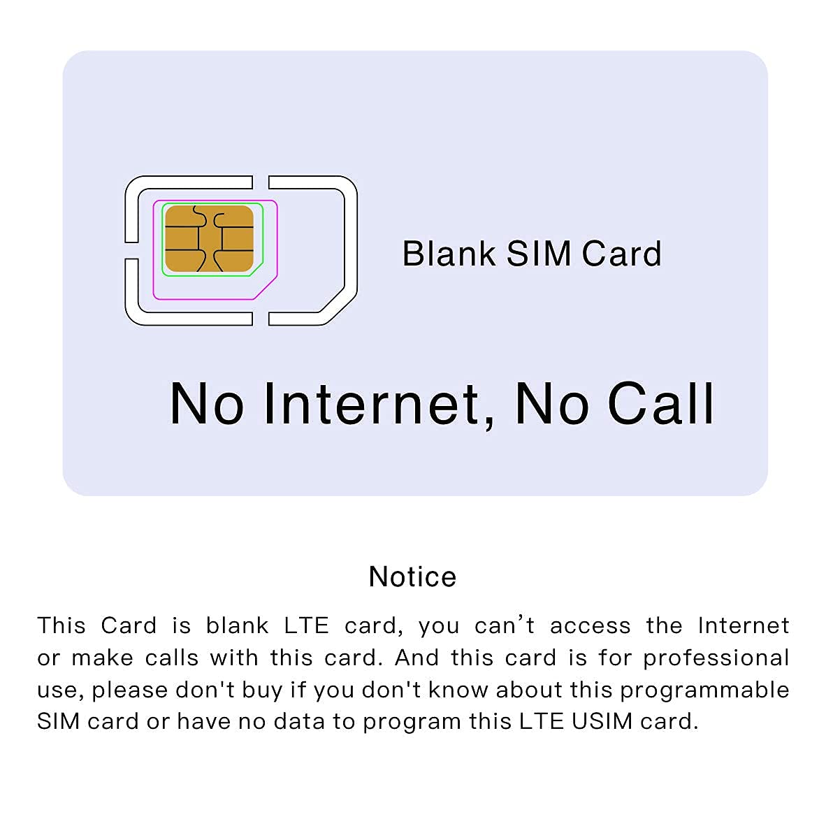 Blank Programmable SIM Cards – Unbranded, No Credit Included