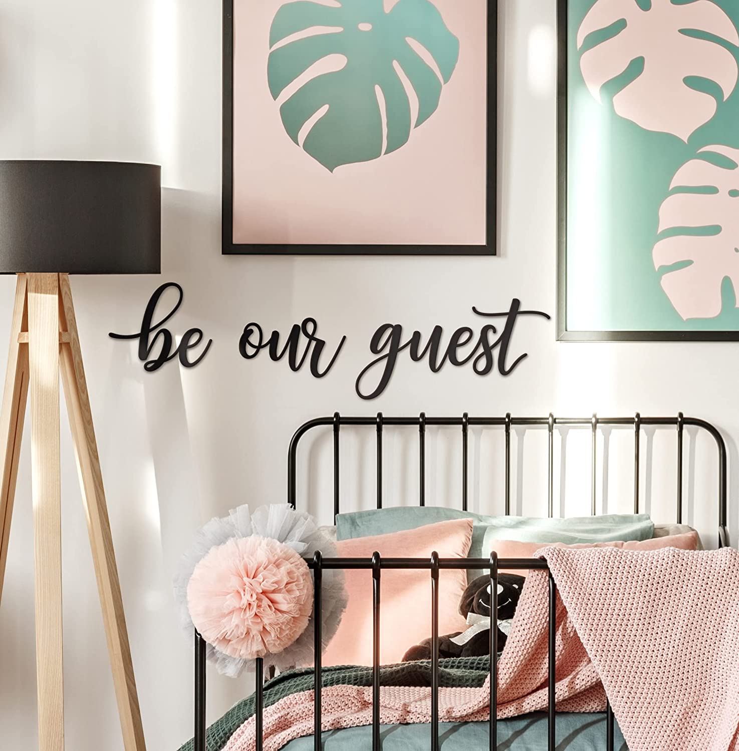 Be Our Guest Sign Metal Wall Art Decor - 43"X10" Black Ideas Be Our Guest Farmhouse Metal Wall Signs