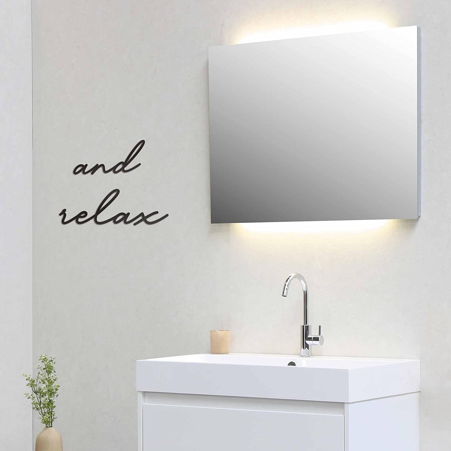 And Relax Sign Metal Wall Sign - 18"X12" Perfect Relax Wall Sign Bathroom Decorations for Wall Decor