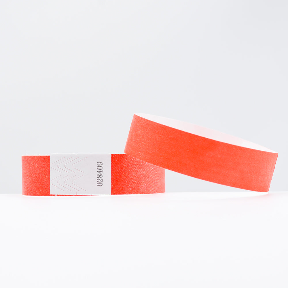100 Pieces One Time Use Tyvek Paper Wristbands Bracelet for Events and Wedding Party