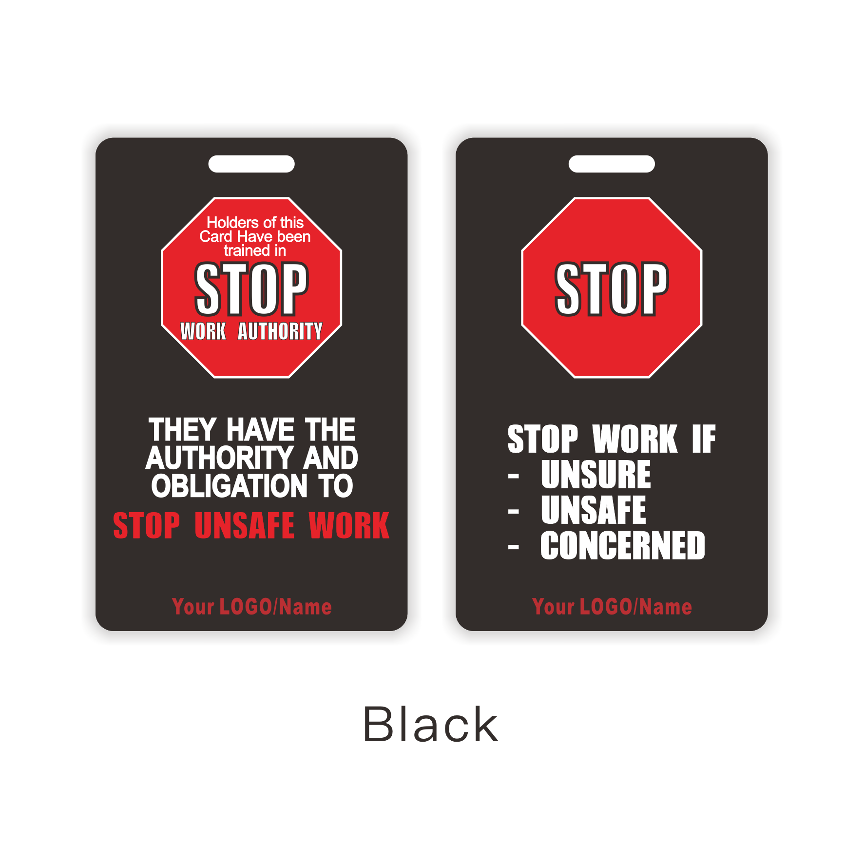 Code Enforcement Stop Work Red Tag 100pcs Customizable Stop Work Authority Cards