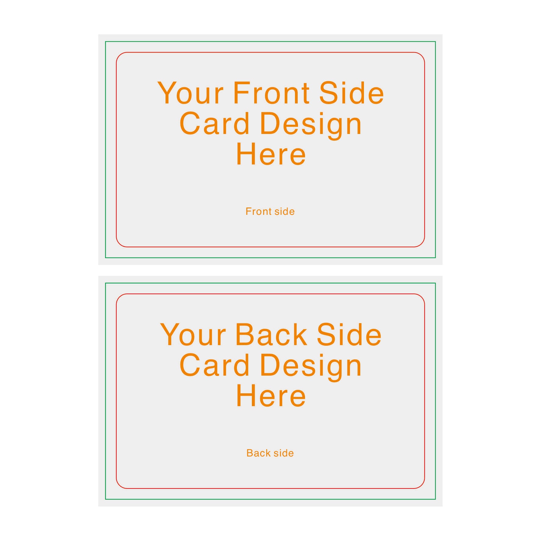 Custom design CR80 credit card size plastic card CR-80, ID-1