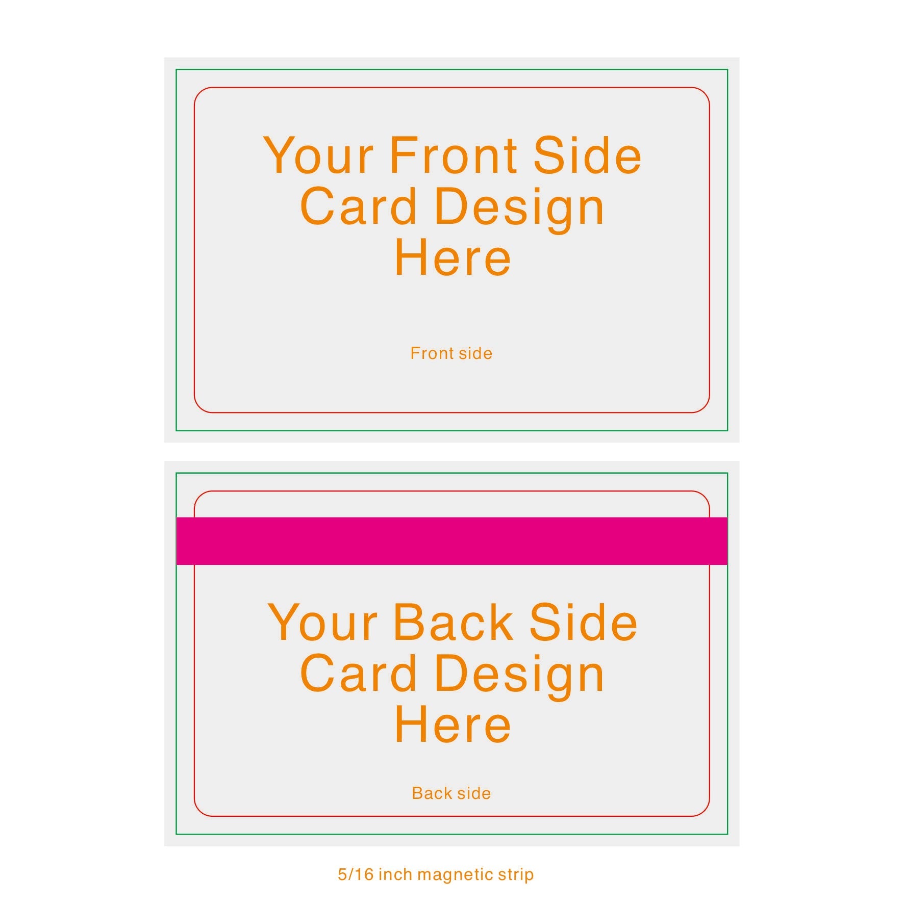Custom design CR80 credit card size plastic card CR-80, ID-1