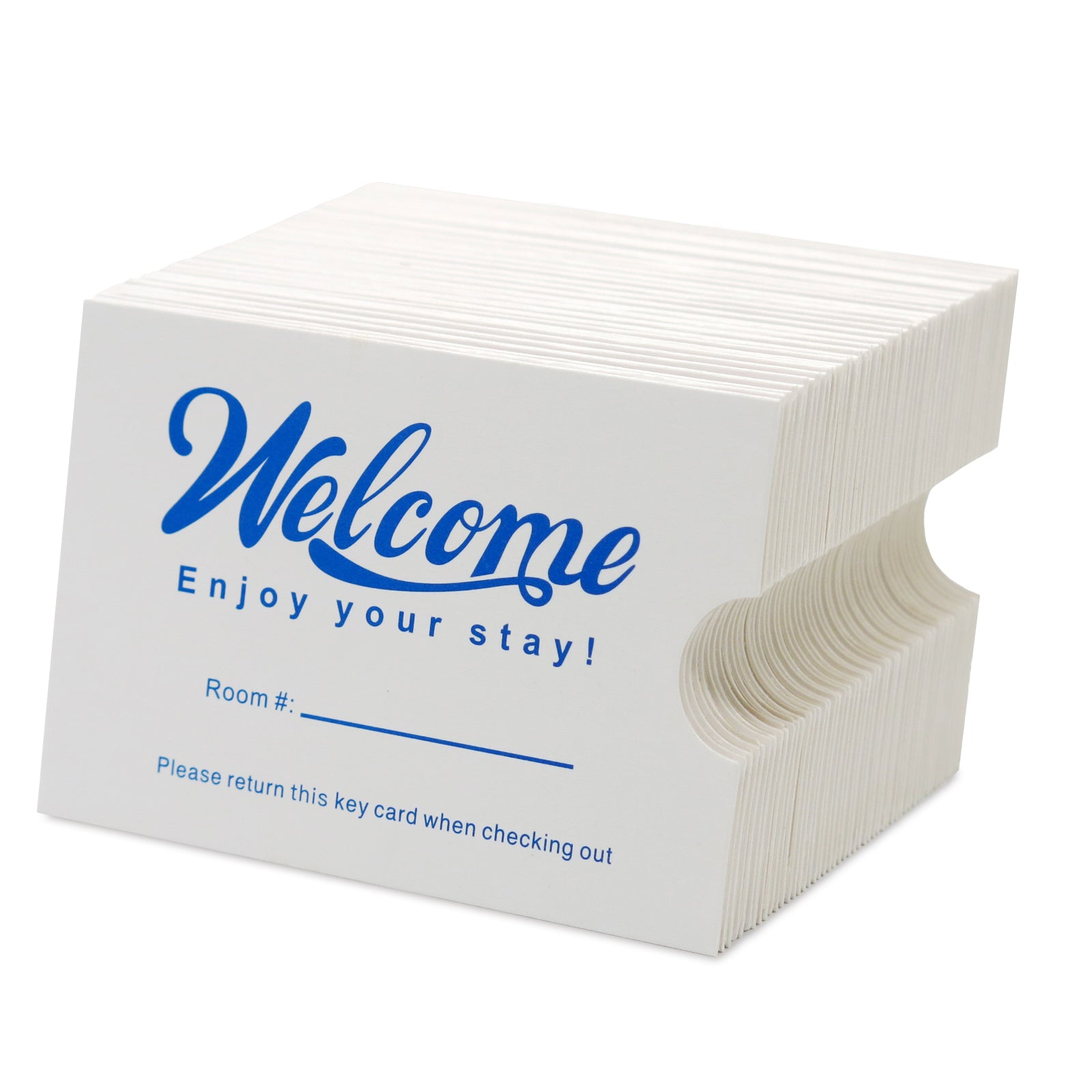 Cashier Depot hotel Keycard Envelope/Sleeve" Welcome Enjoy your stay!" 2-3/8" x 3-1/2" 250-1000 Count