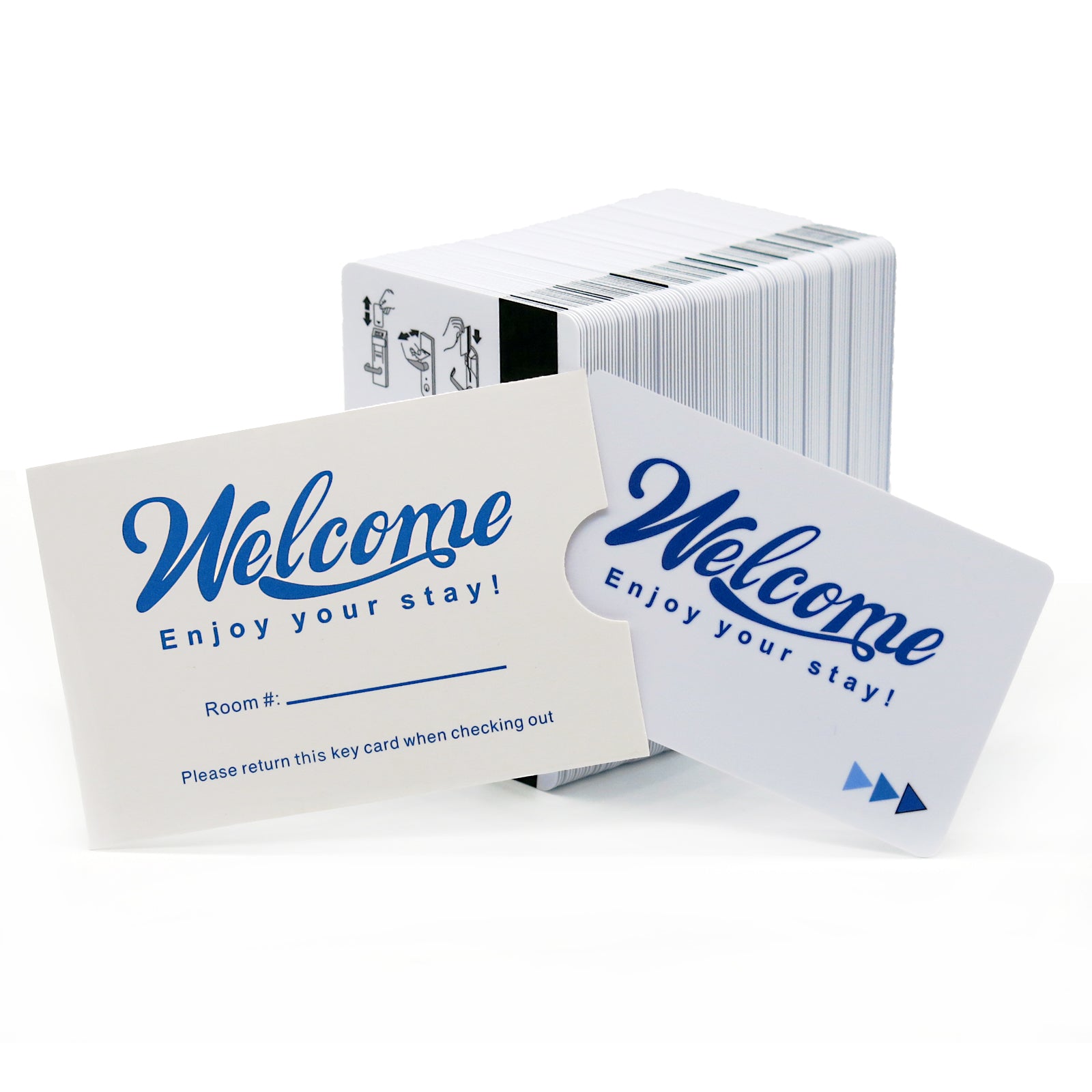 Cashier Depot hotel Keycard Envelope/Sleeve" Welcome Enjoy your stay!" 2-3/8" x 3-1/2" 250-1000 Count