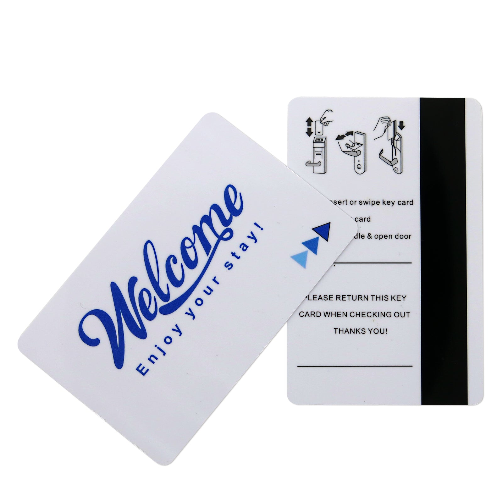 Hotel & Motel Popular WELCOME Magnetic Stripe Key Cards -250-500pcs per case