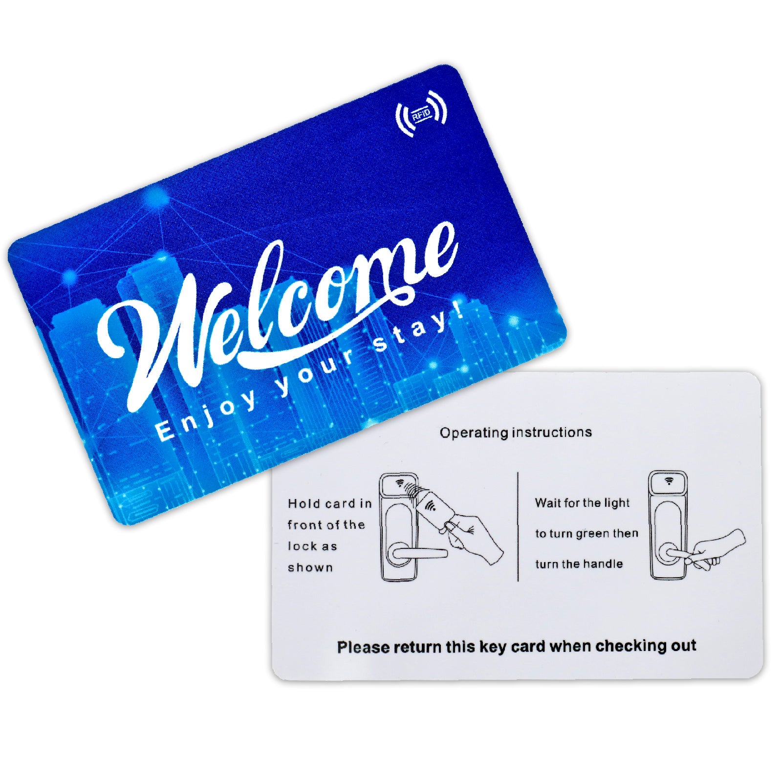 Gialer RFID Hotel Key Card, RFID Motel Key Card with Envelopes Sleeve